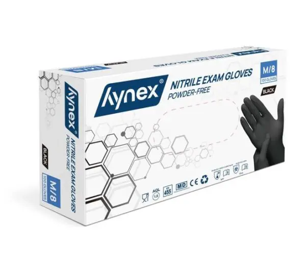 Hynex Nitrile Gloves Black 3.5gr - 10 Boxes - Image 2